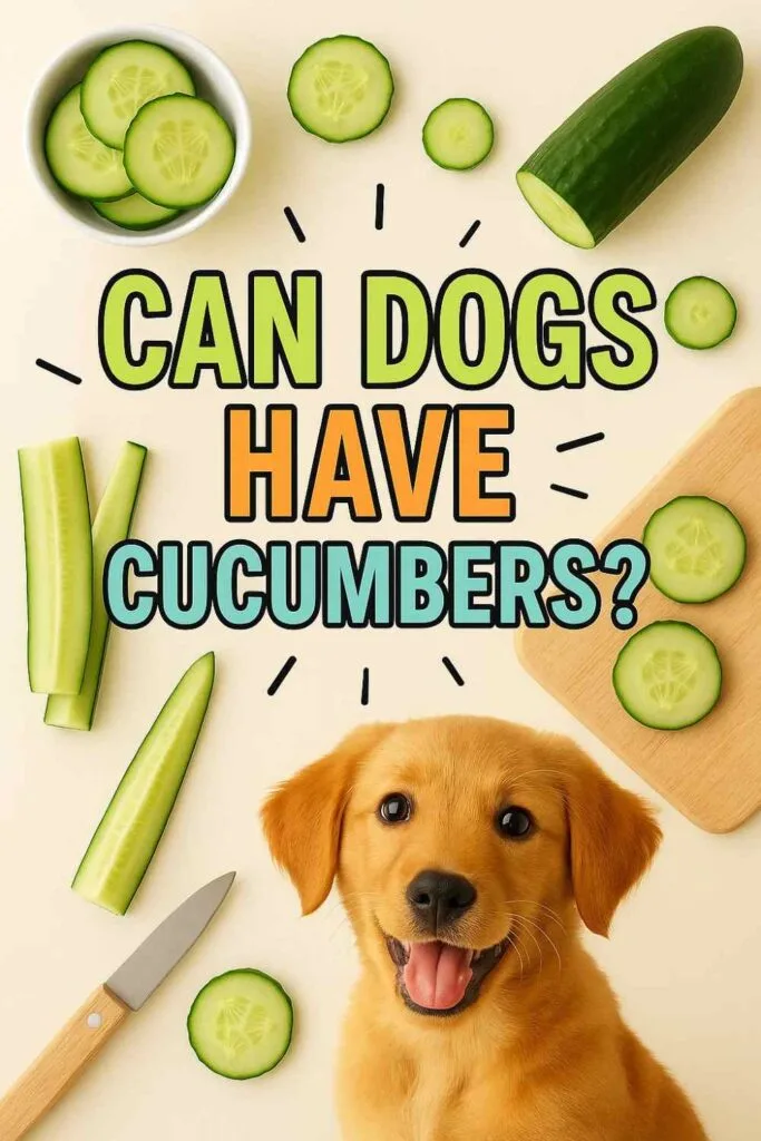 Can dogs have cucumbers pin