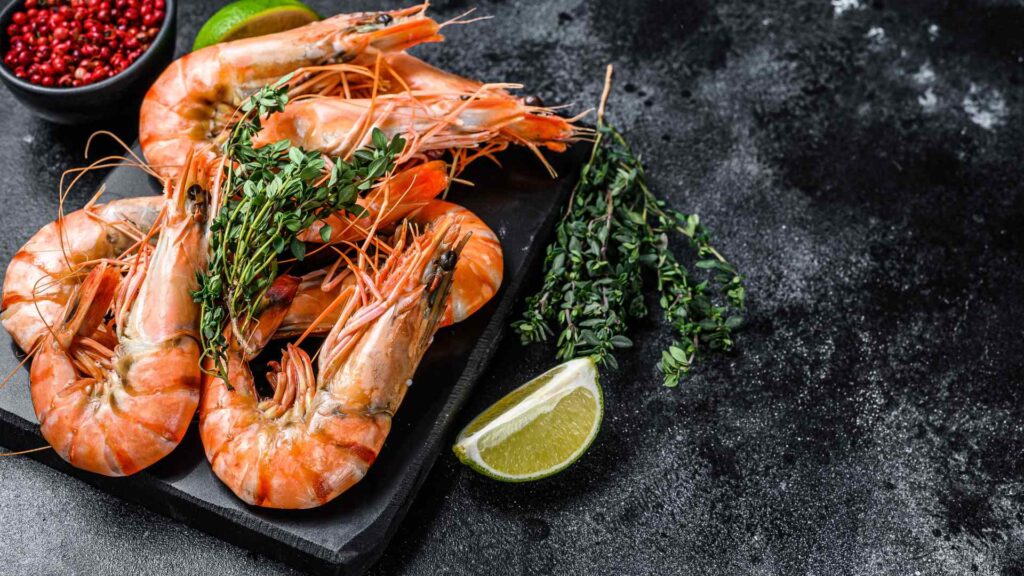 cooked shrimp