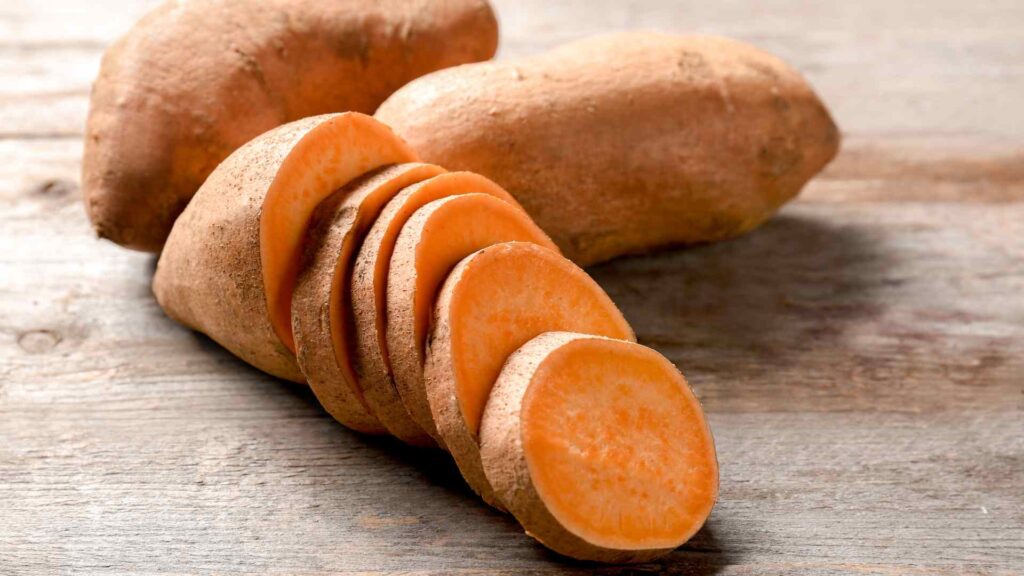 Raw Sweet Potatoes