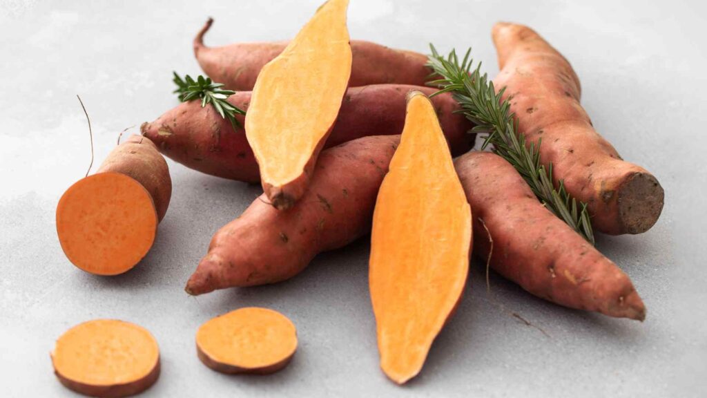 Raw Sweet Potatoes