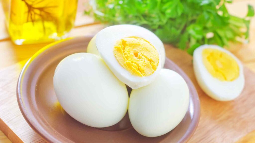 cooked eggs