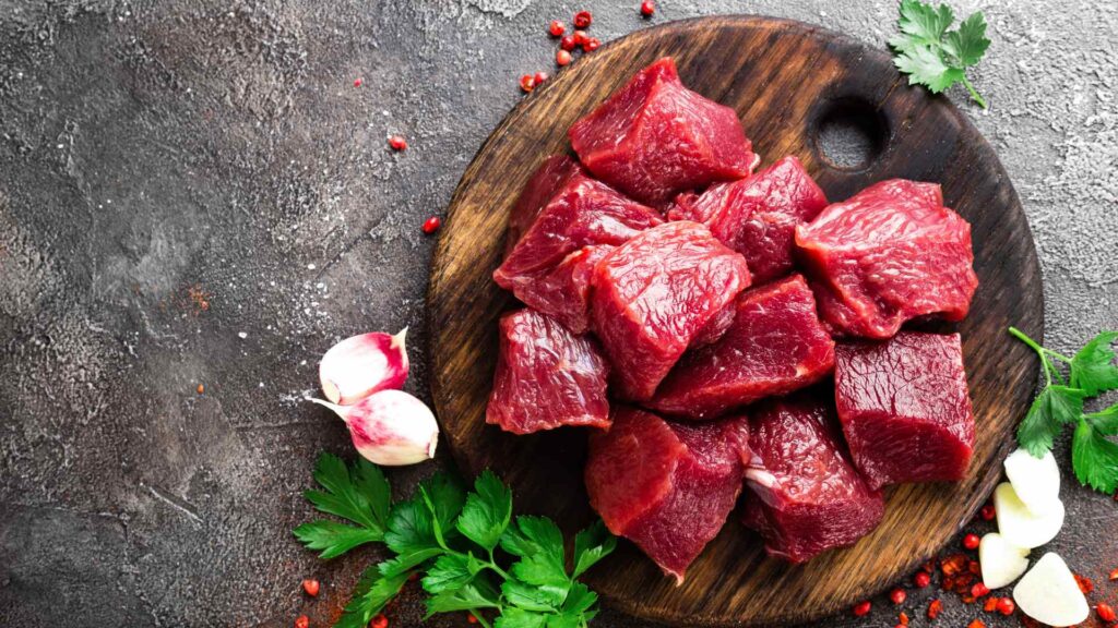raw beef
