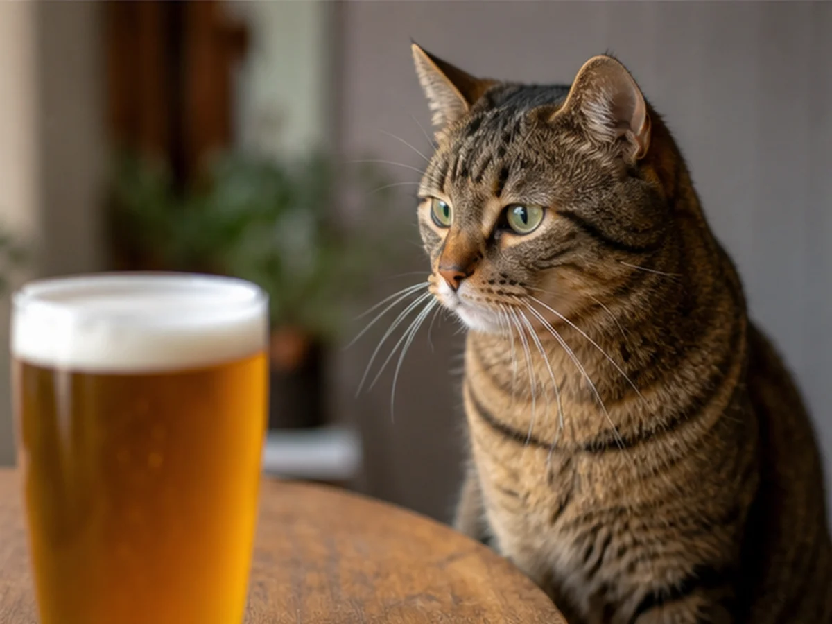 Beer arranged in a natural kitchen scene