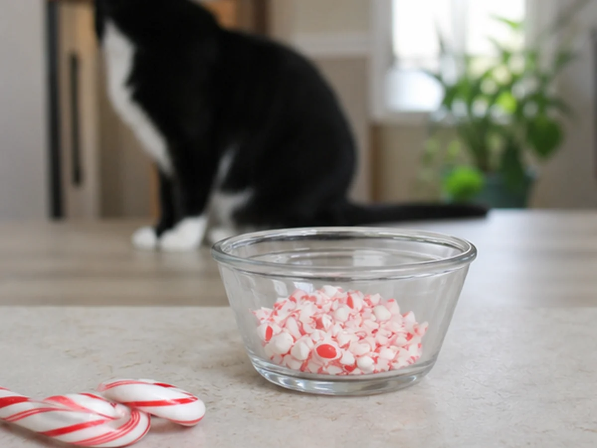 Candy Canes arranged in a natural kitchen scene