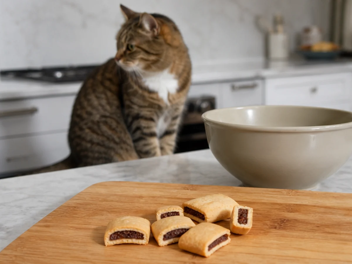 Fig Newtons arranged in a natural kitchen scene