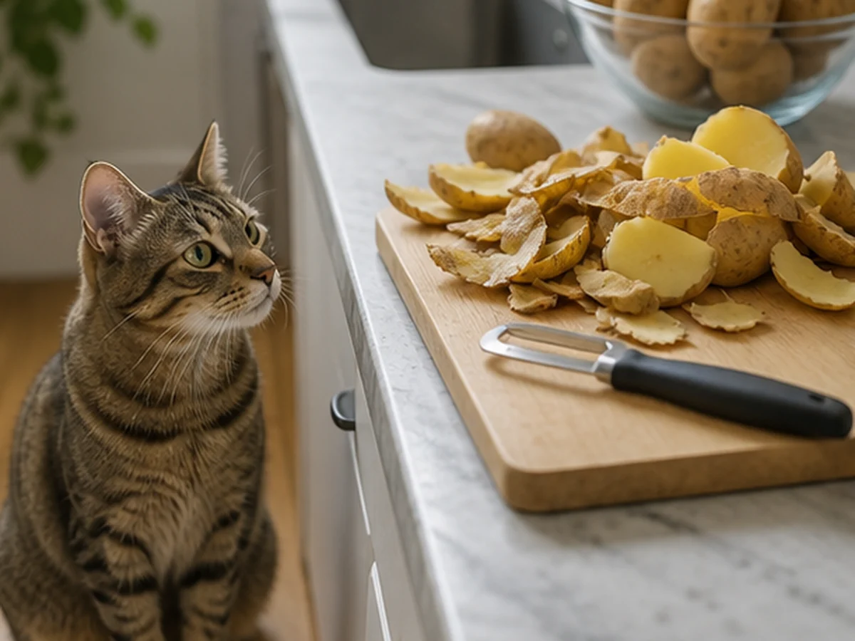 Potato Skins arranged in a natural kitchen scene