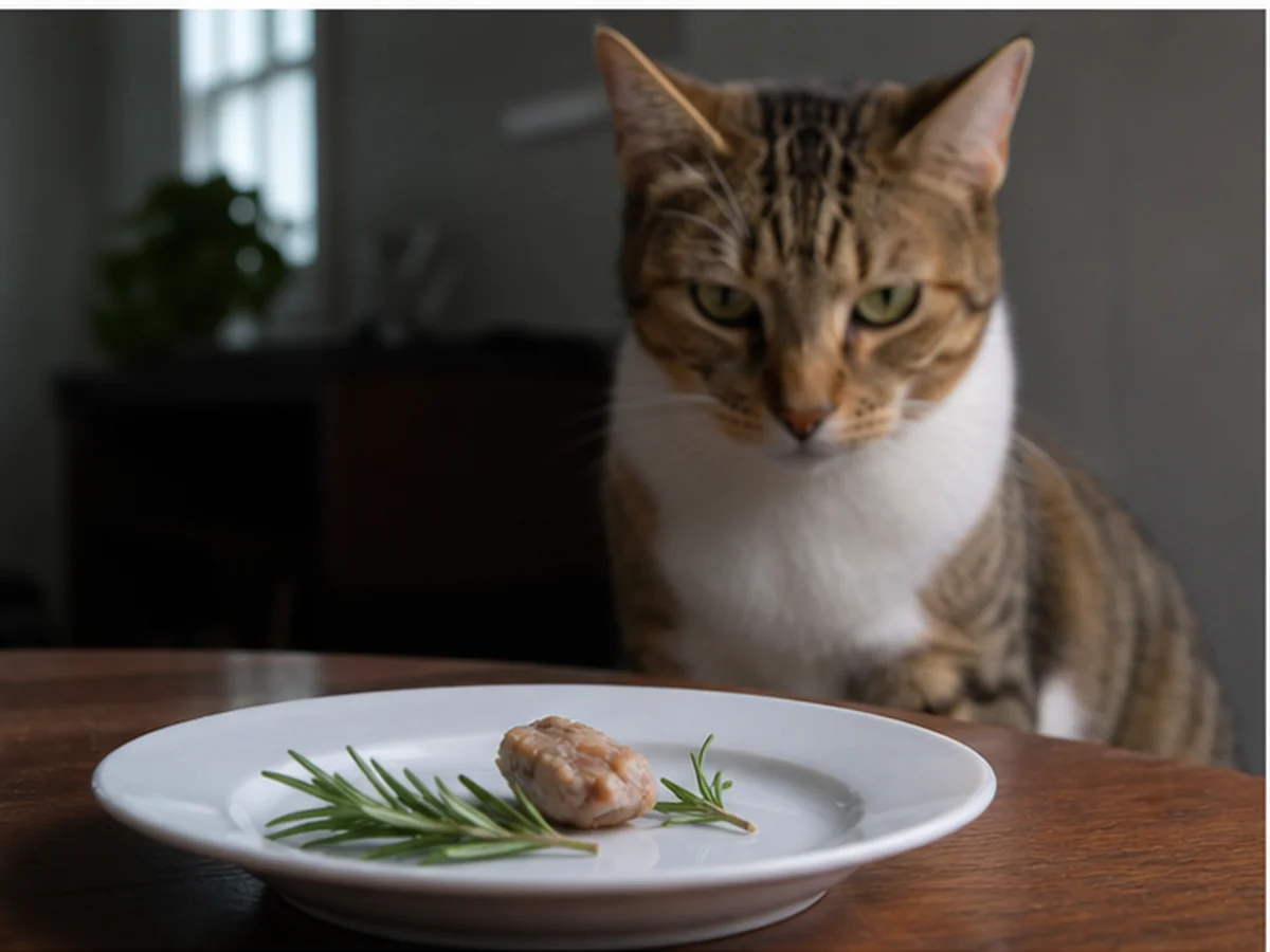 Several cats kept apart from sour cream