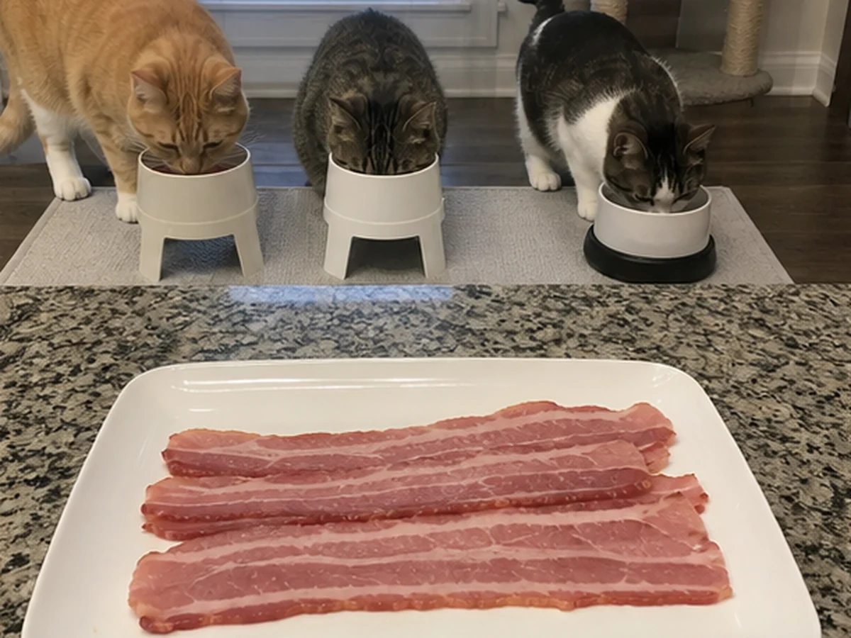 Turkey Bacon arranged in a natural kitchen scene